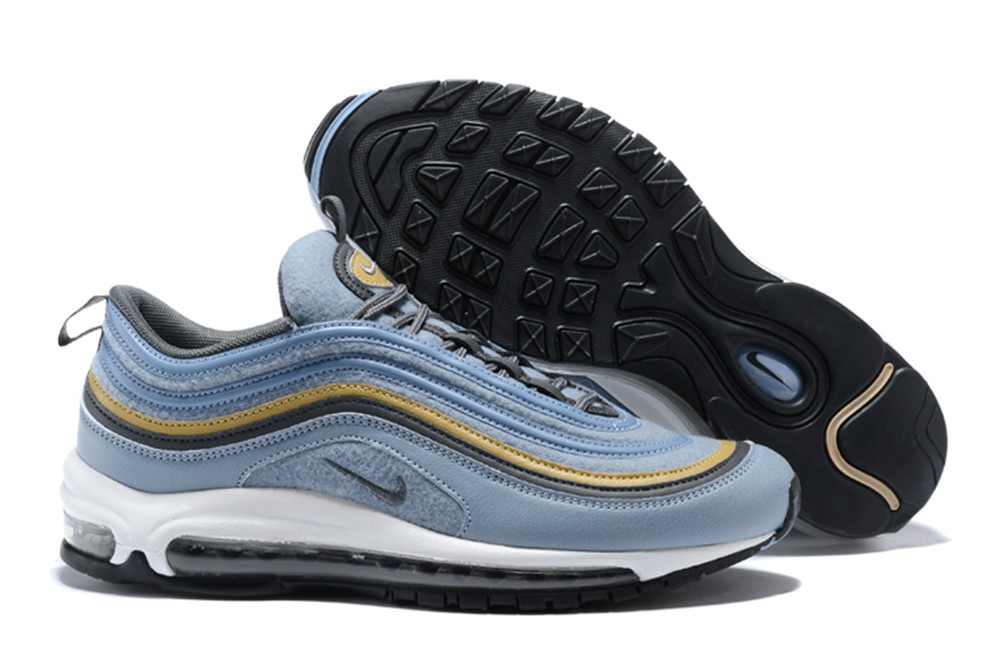 NIKE W AIR MAX 97 Bullet Jade Blue Gold Shoes